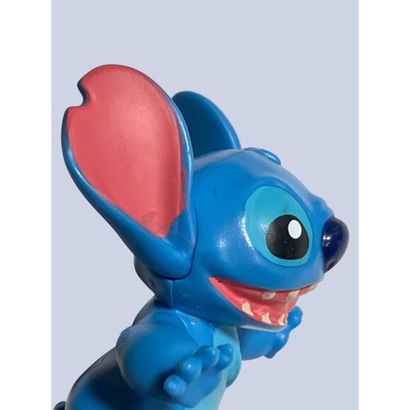 Disney McDonalds 2021 Stitch Toy Figure Blue & Pink Collectible - Picture 8 of 10